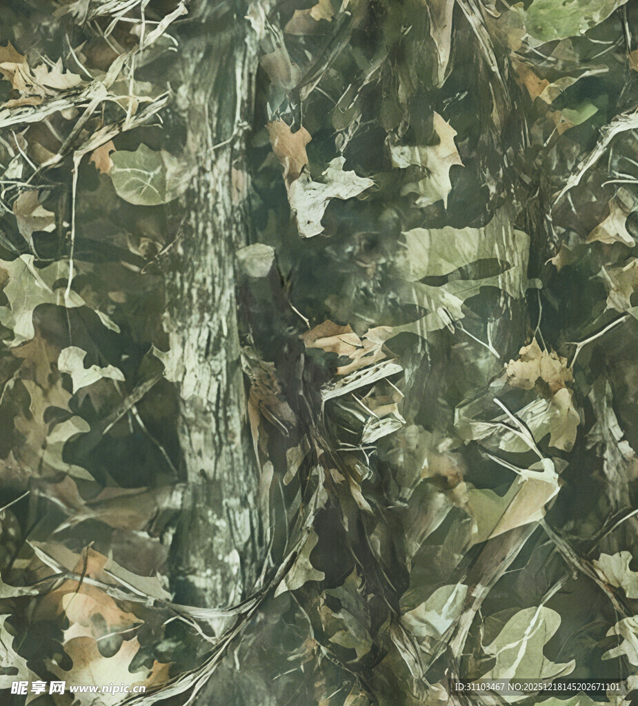 迷彩图案布料纹理