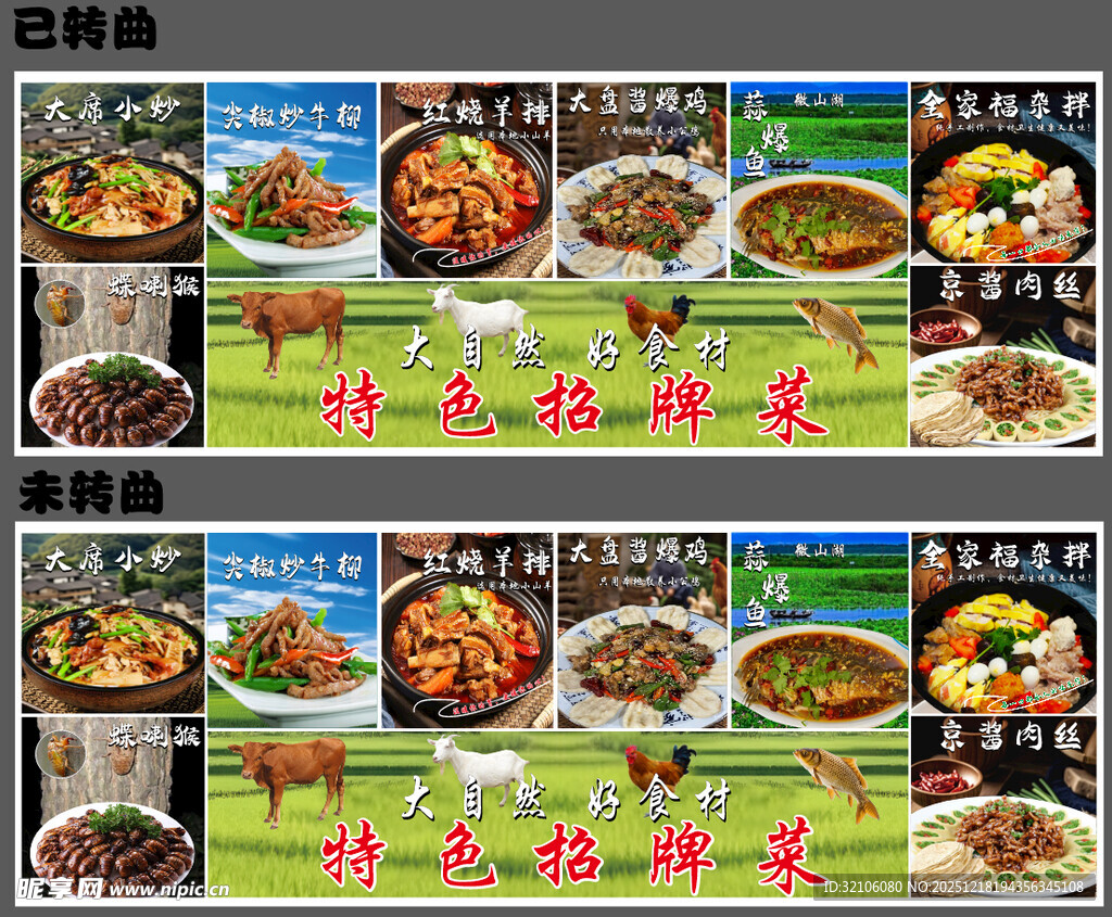 多样美味菜肴展示