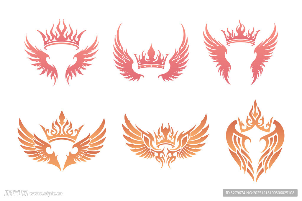 翅膀与皇冠图