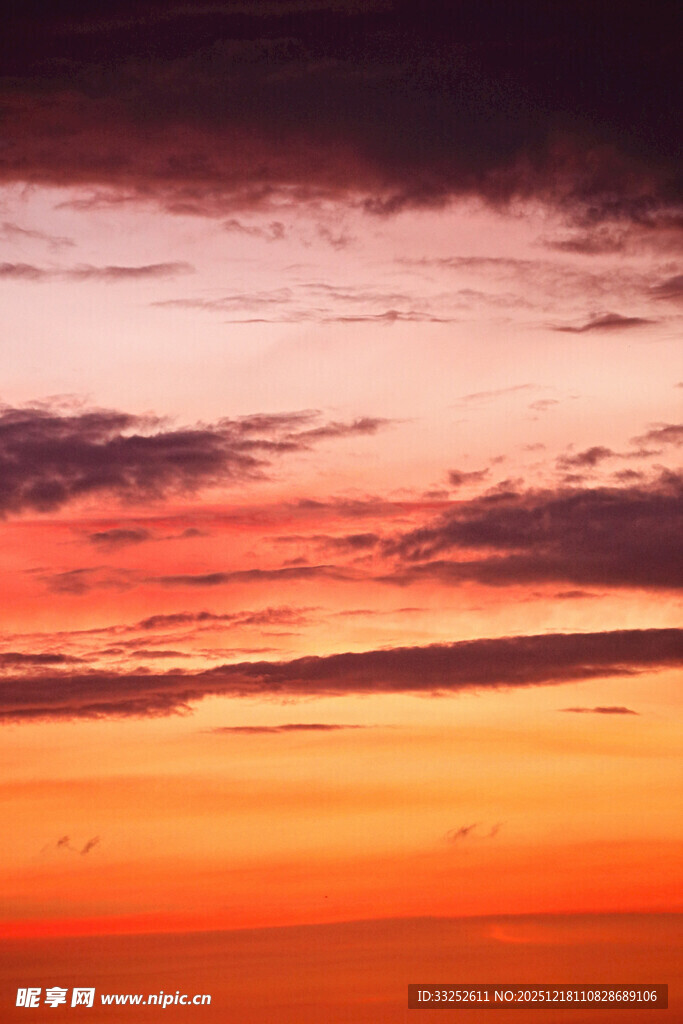 绚丽晚霞天空美景