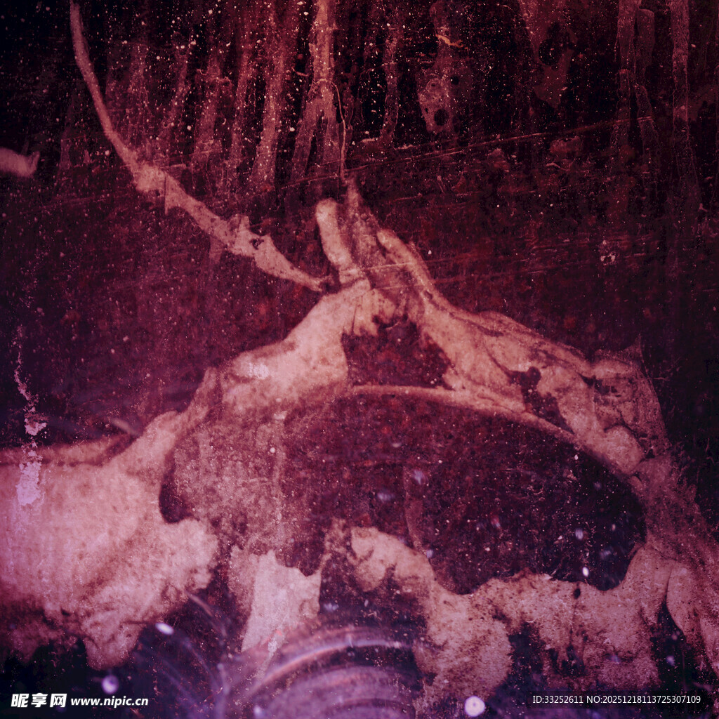 神秘古老的洞穴壁画景象