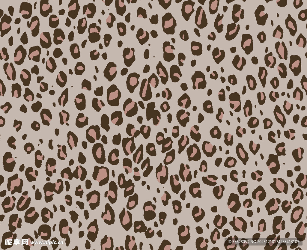 豹纹图案纹理背景
