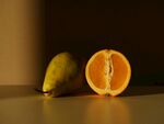 黄橙与半切橙子
