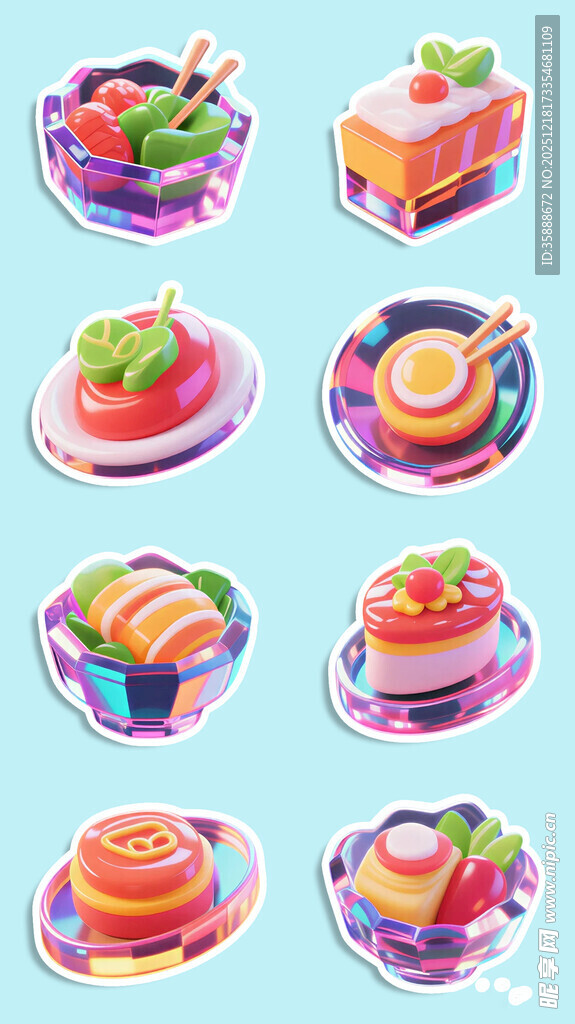创意甜点图案