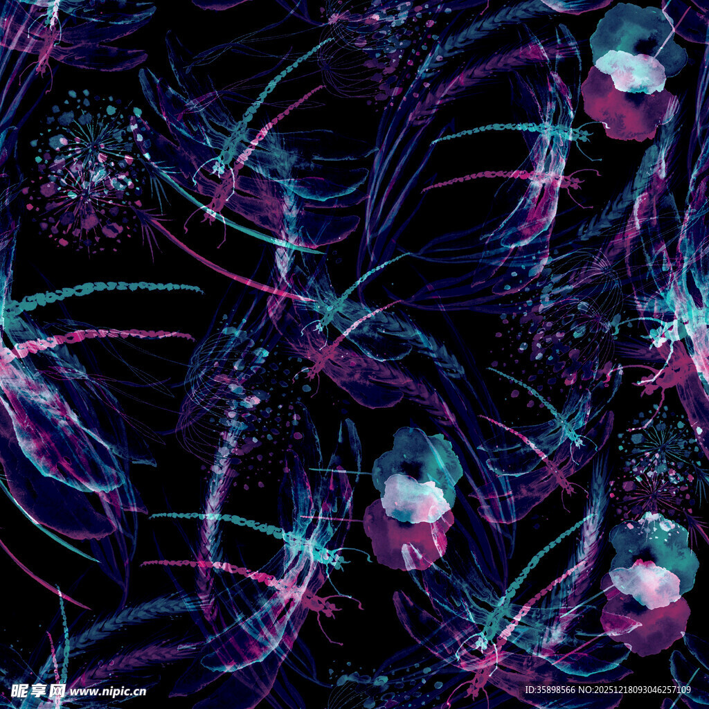 数码印花 香云纱 渐变 扎染 