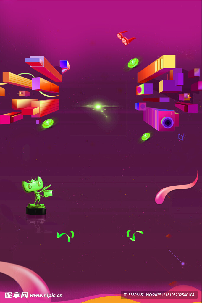 太空激战中的多彩飞船