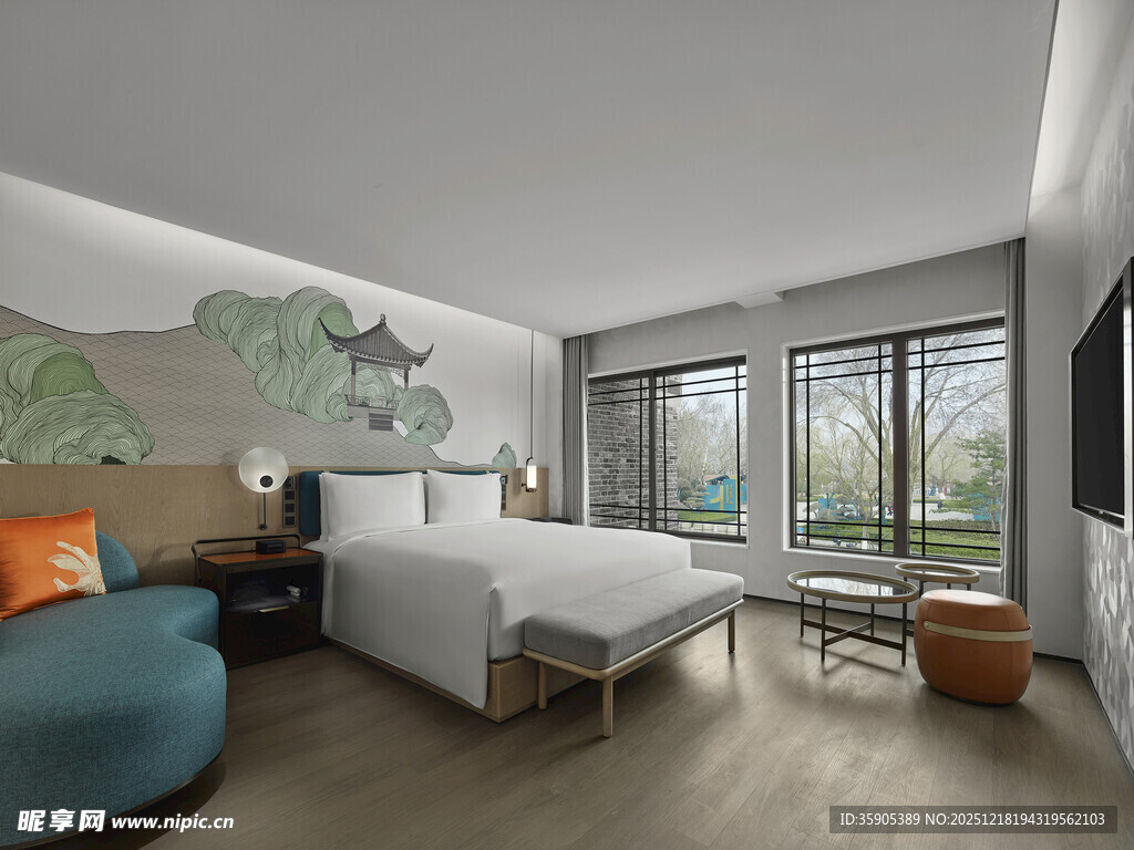 现代简约风格舒适卧室空间