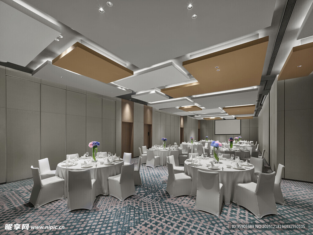 现代风格豪华宴会大厅