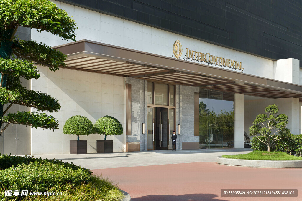 豪华酒店入口景观