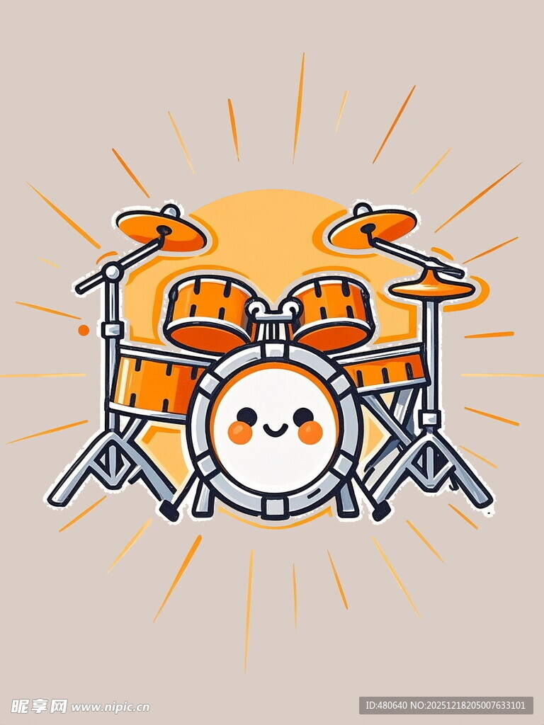 卡通小鼓手