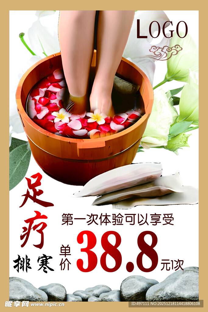 足疗海报 排寒 足浴 