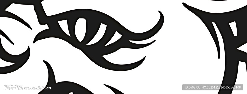 独特眼部纹身图案设计