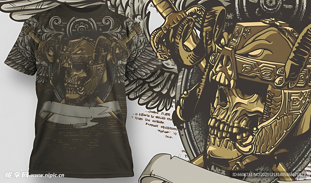 潮流个性T恤与艺术图案