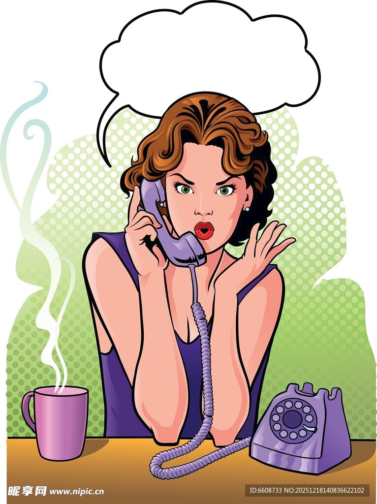 女士打电话时的惊喜瞬间