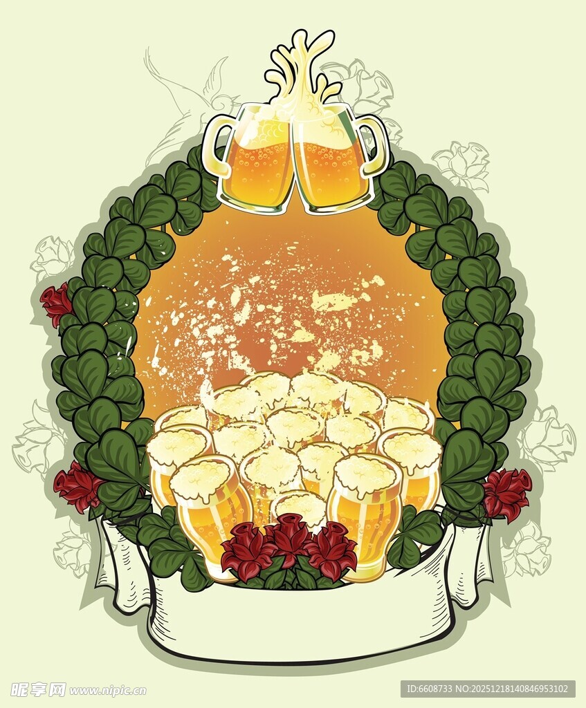 啤酒花环绕的啤酒盛宴