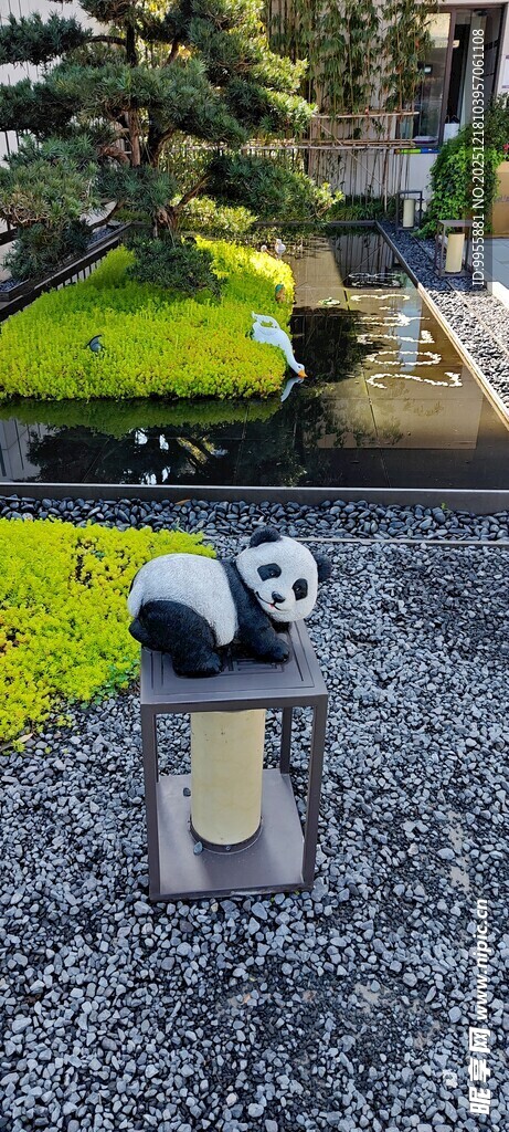 四川成都都户外熊猫摆件装饰景观
