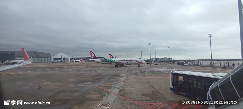 越南芽庄机场停机坪景象