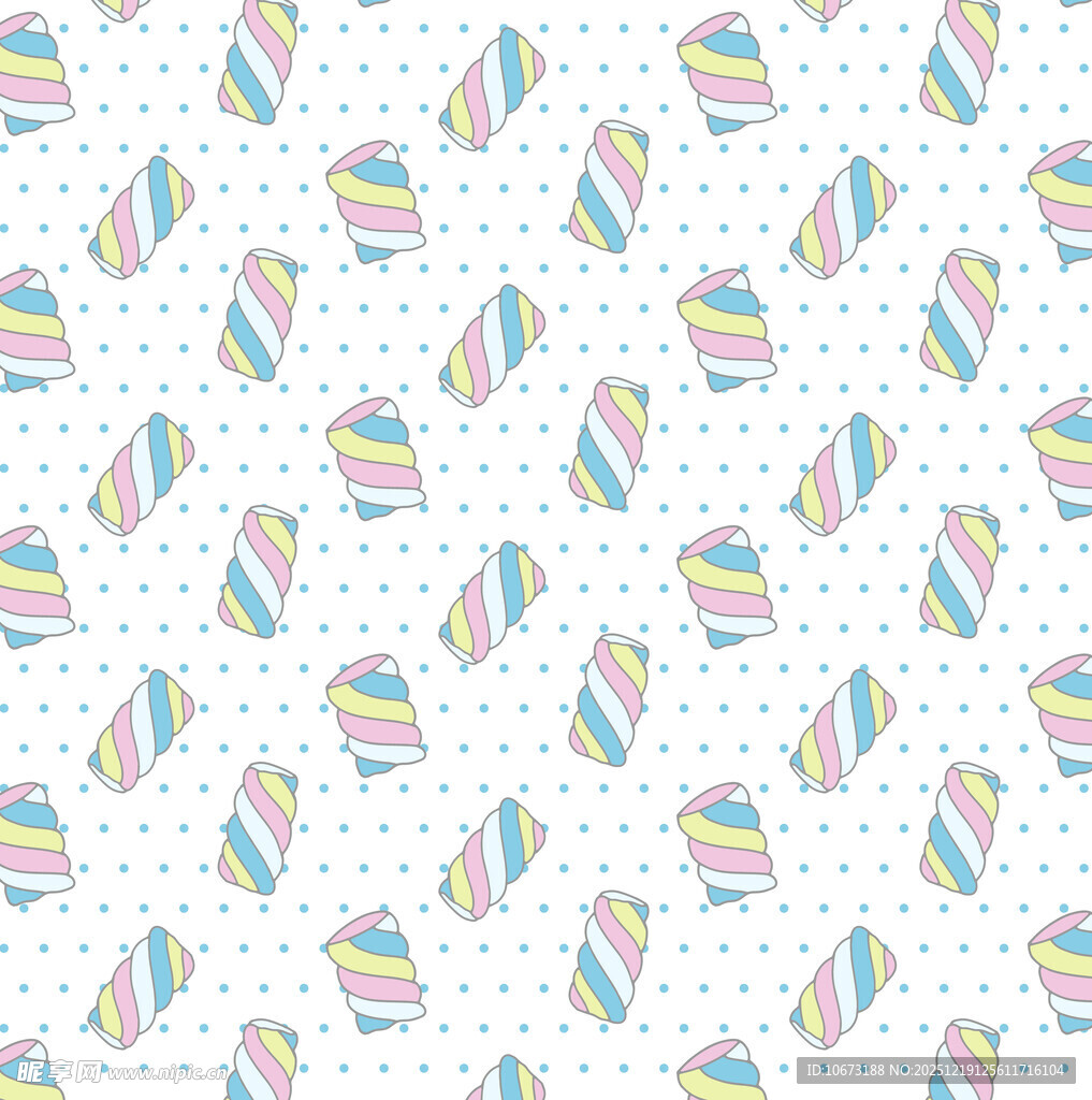 多彩冰淇淋图案背景