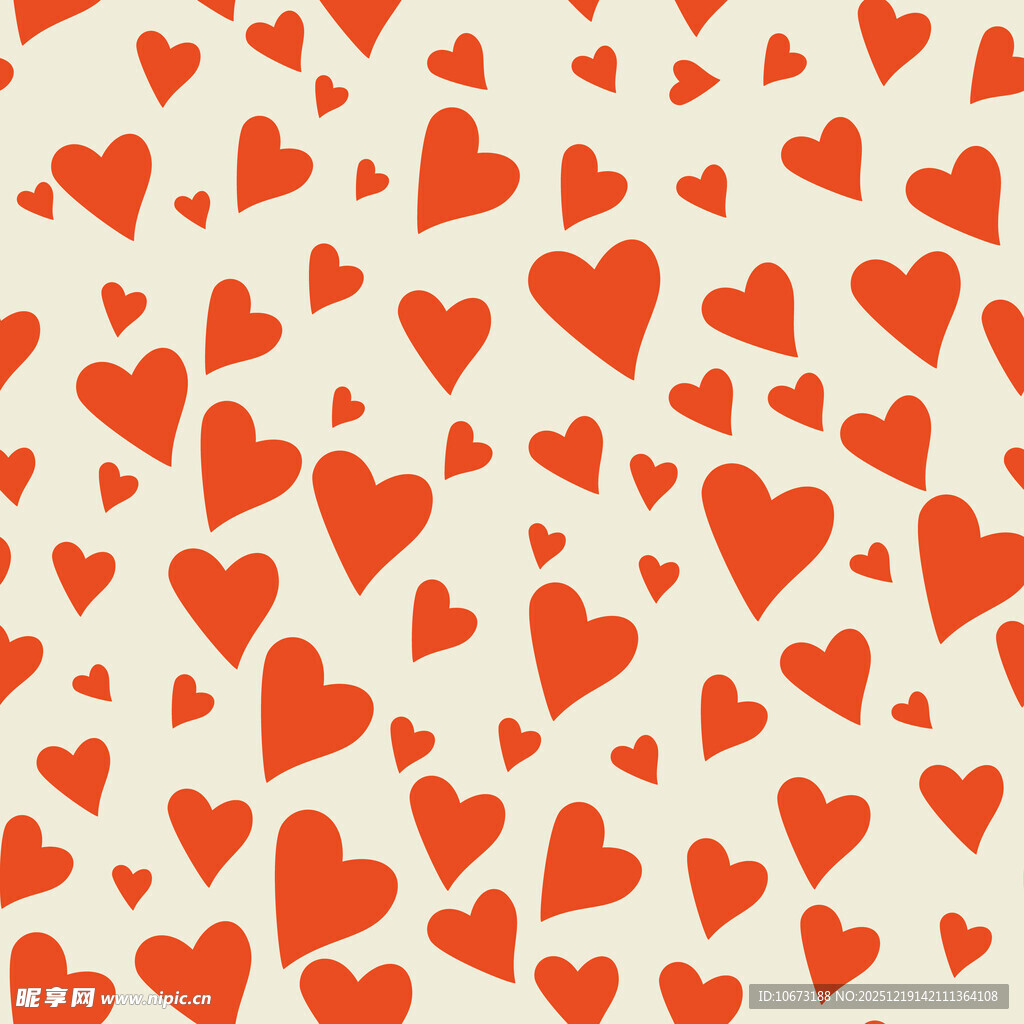 红色爱心图案背景