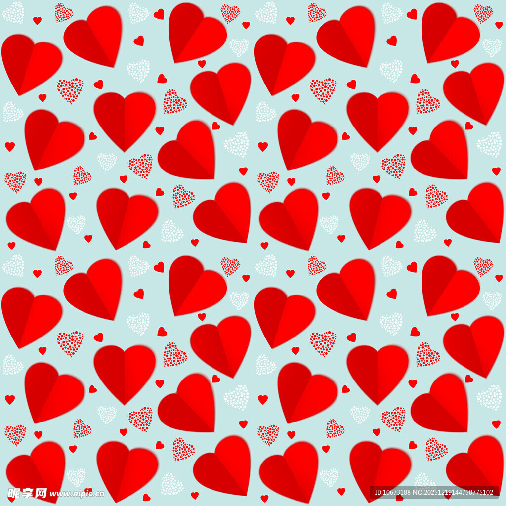 红色爱心图案背景