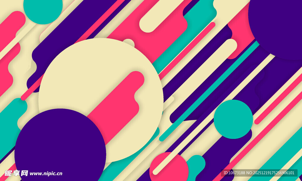 多彩抽象几何图案背景