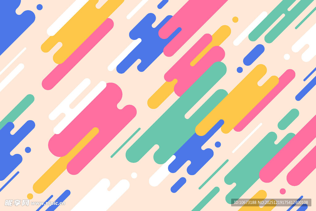 多彩几何线条抽象背景图