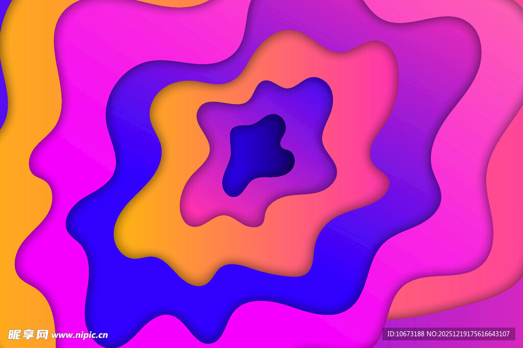 梦幻多彩抽象图案