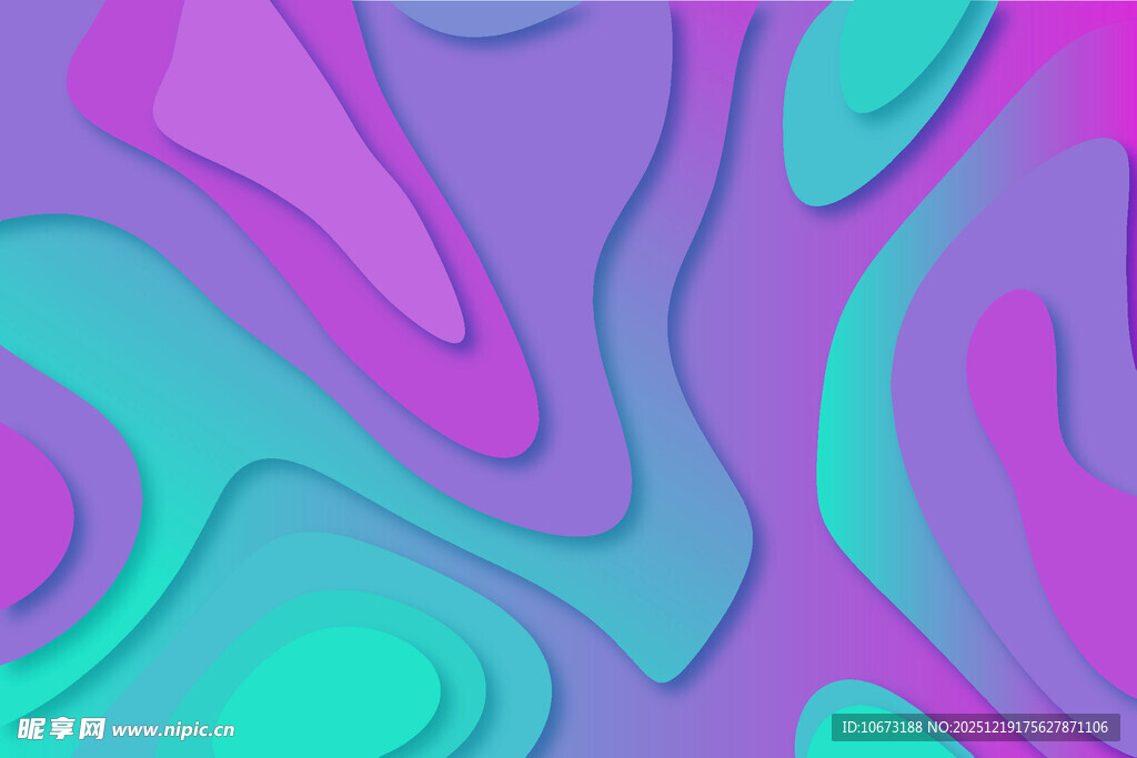 梦幻渐变流体抽象背景图