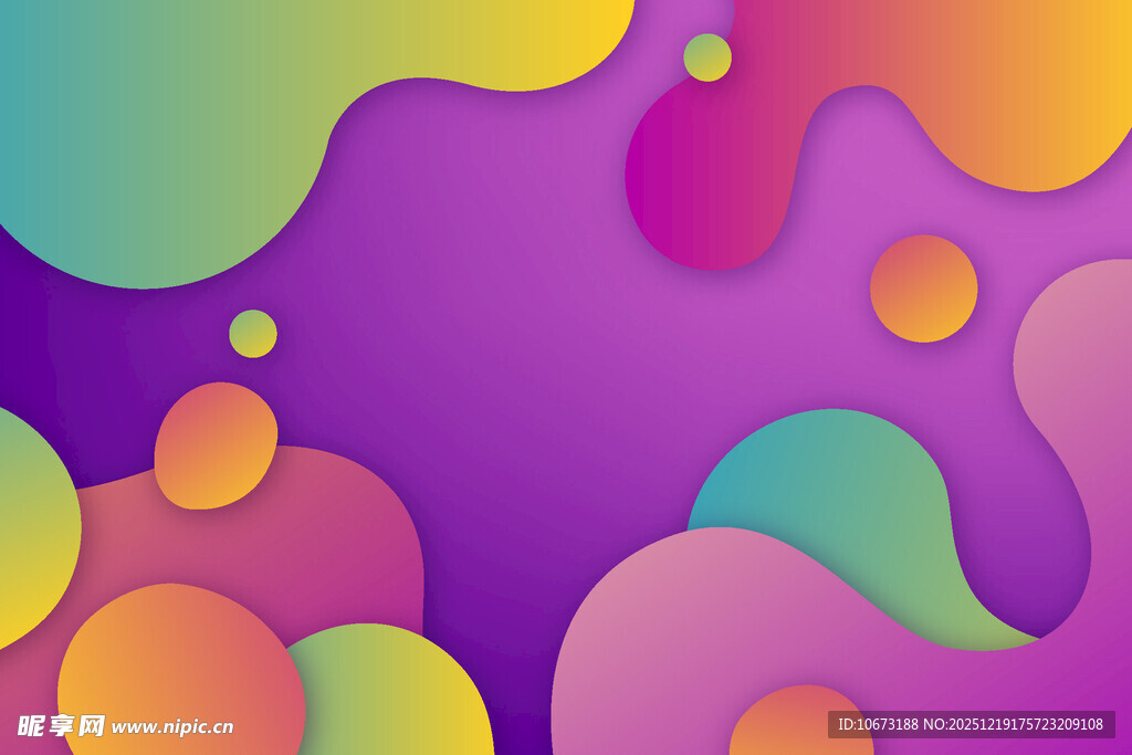 多彩流体渐变抽象背景图