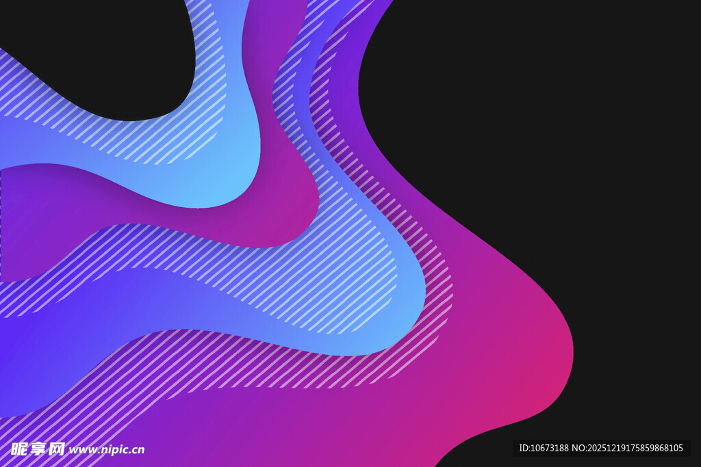 渐变流体抽象背景图案