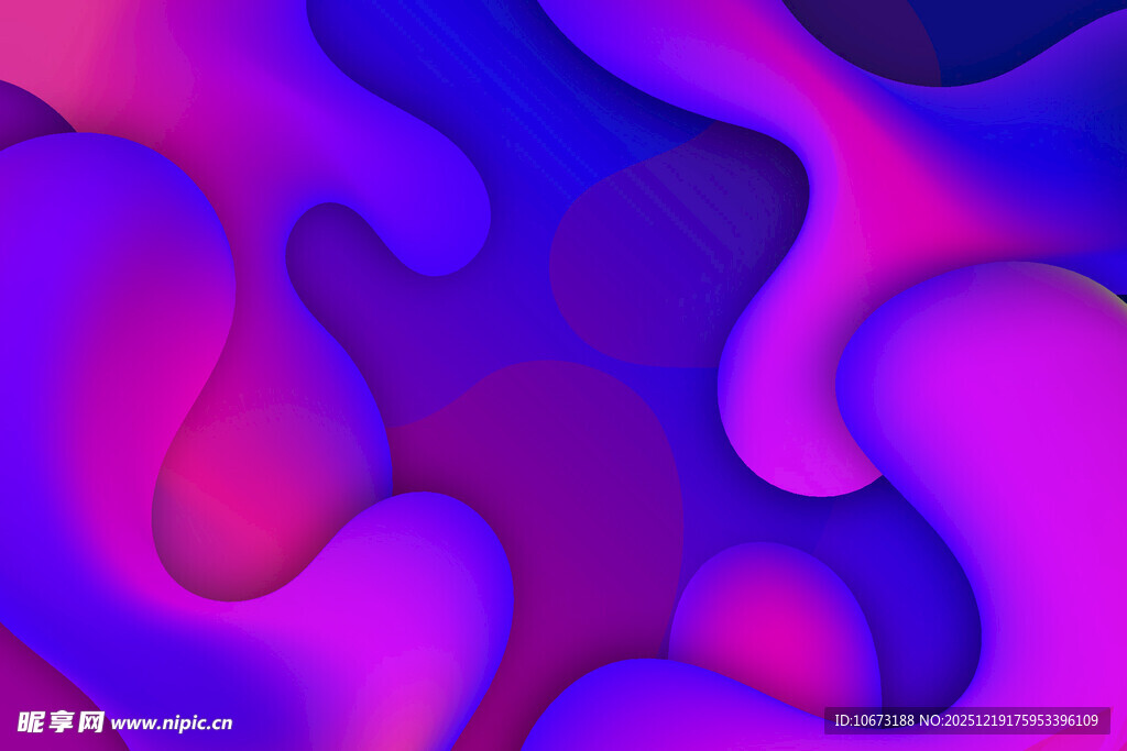 梦幻渐变流体抽象背景图