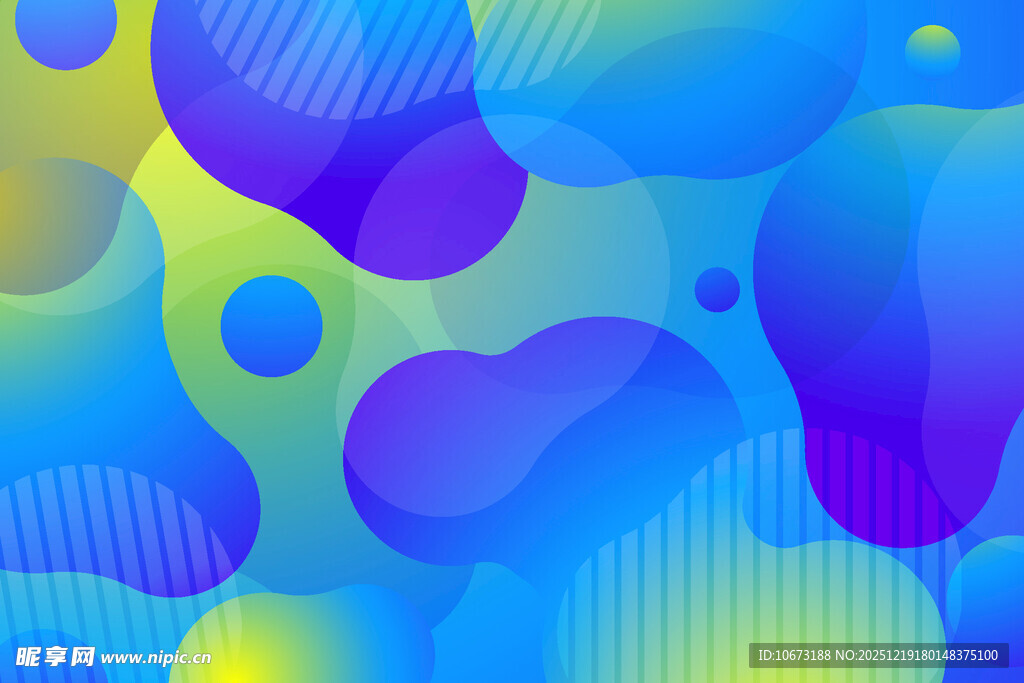 梦幻渐变流体抽象背景图