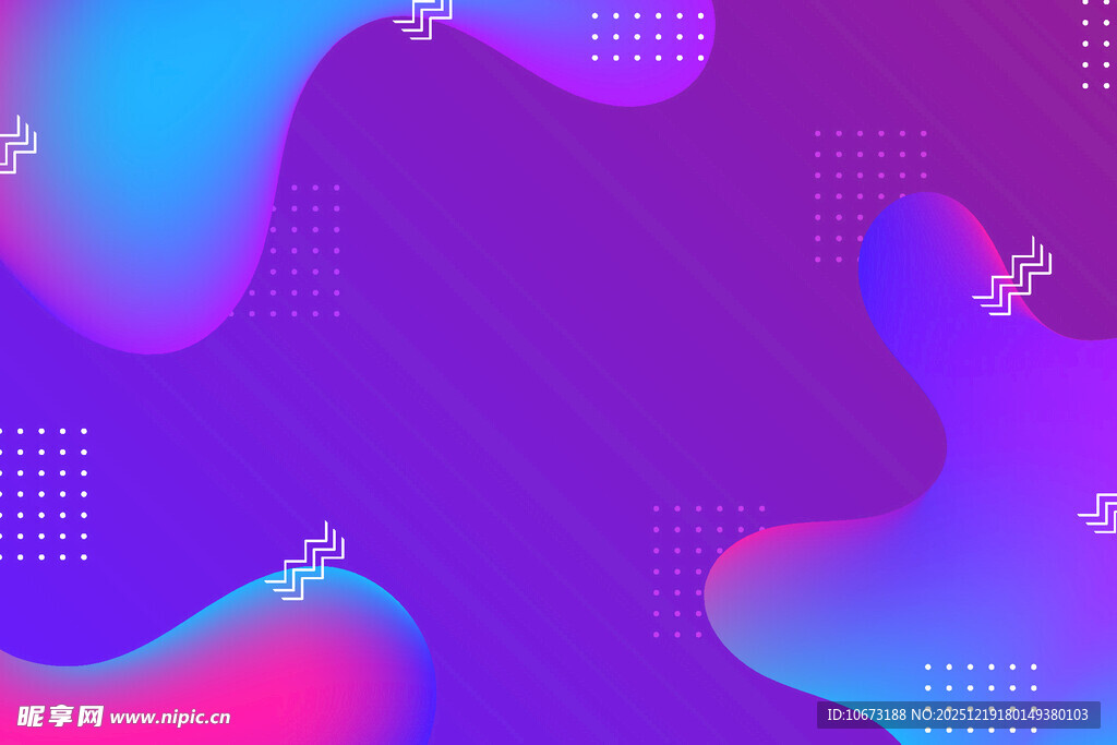 梦幻流体渐变背景图案