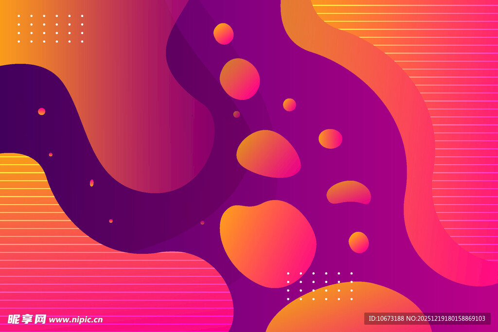 渐变流体抽象艺术图案