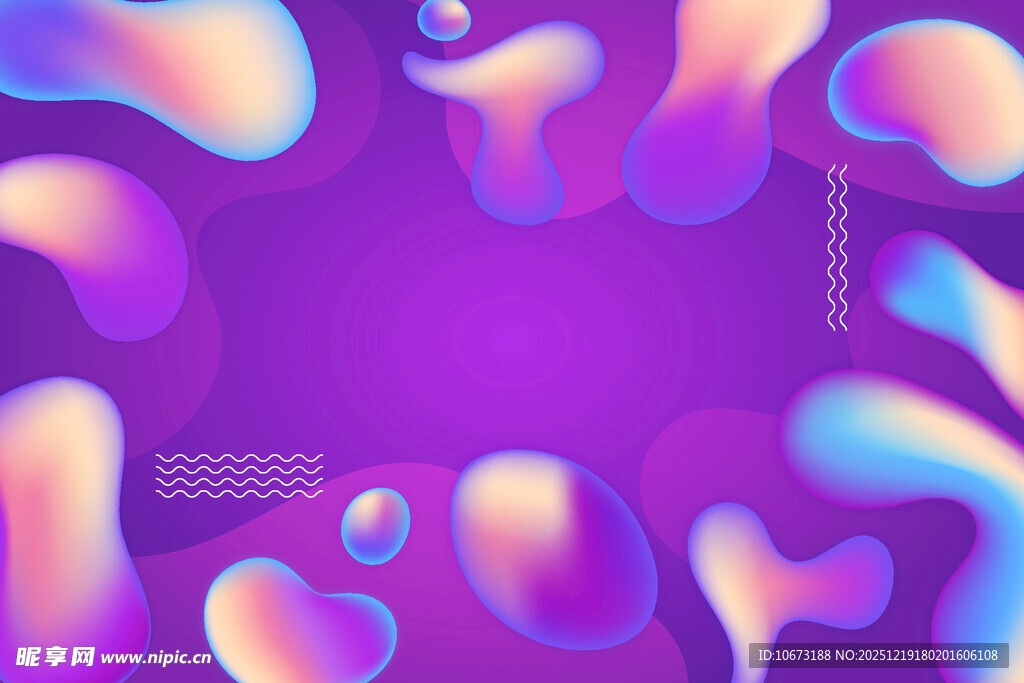 梦幻渐变流体抽象背景图