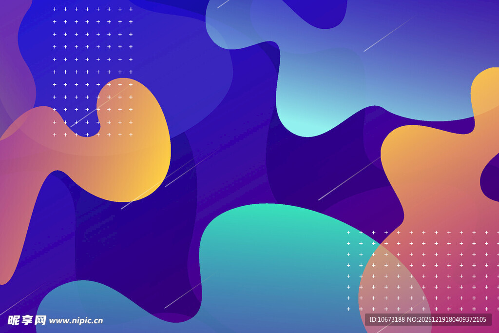 多彩抽象流体背景图案