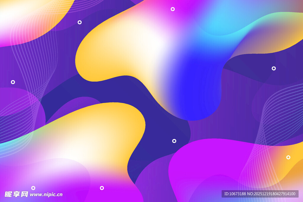 梦幻流体渐变抽象背景图