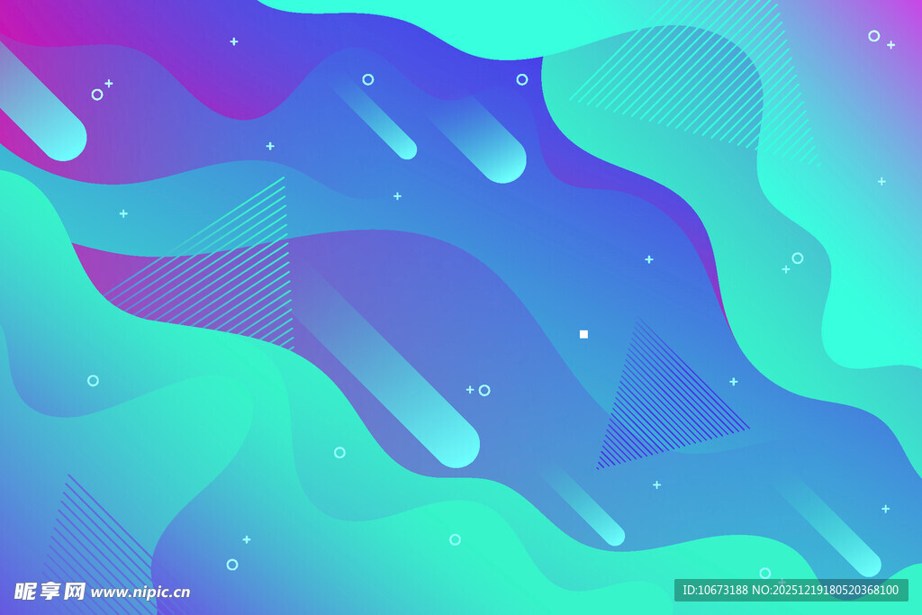 梦幻流体渐变背景图案