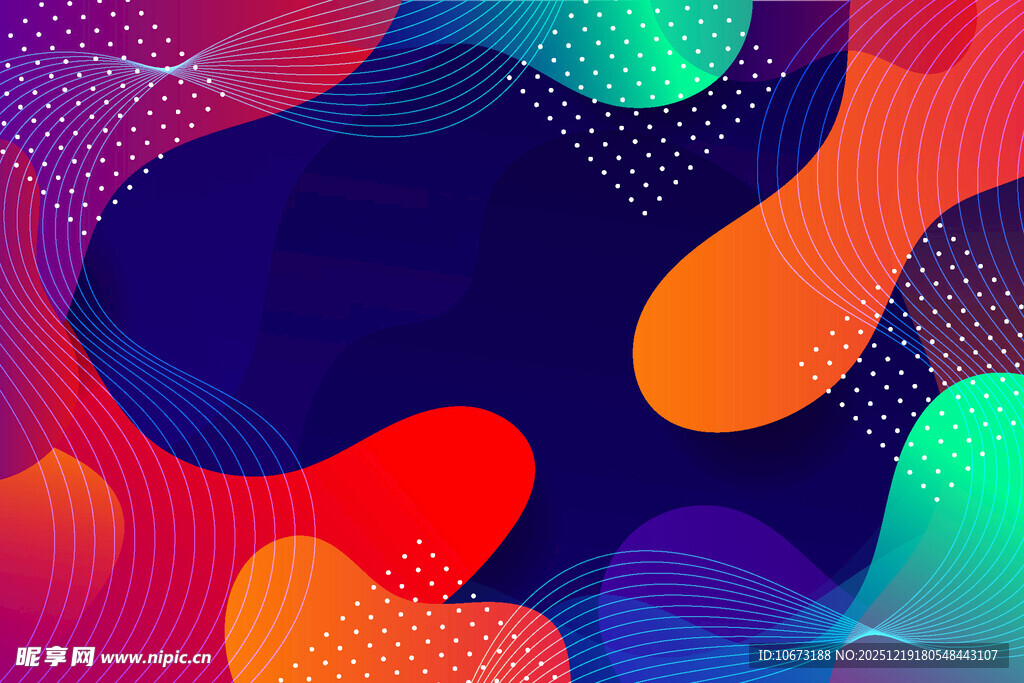 多彩流体渐变抽象背景图