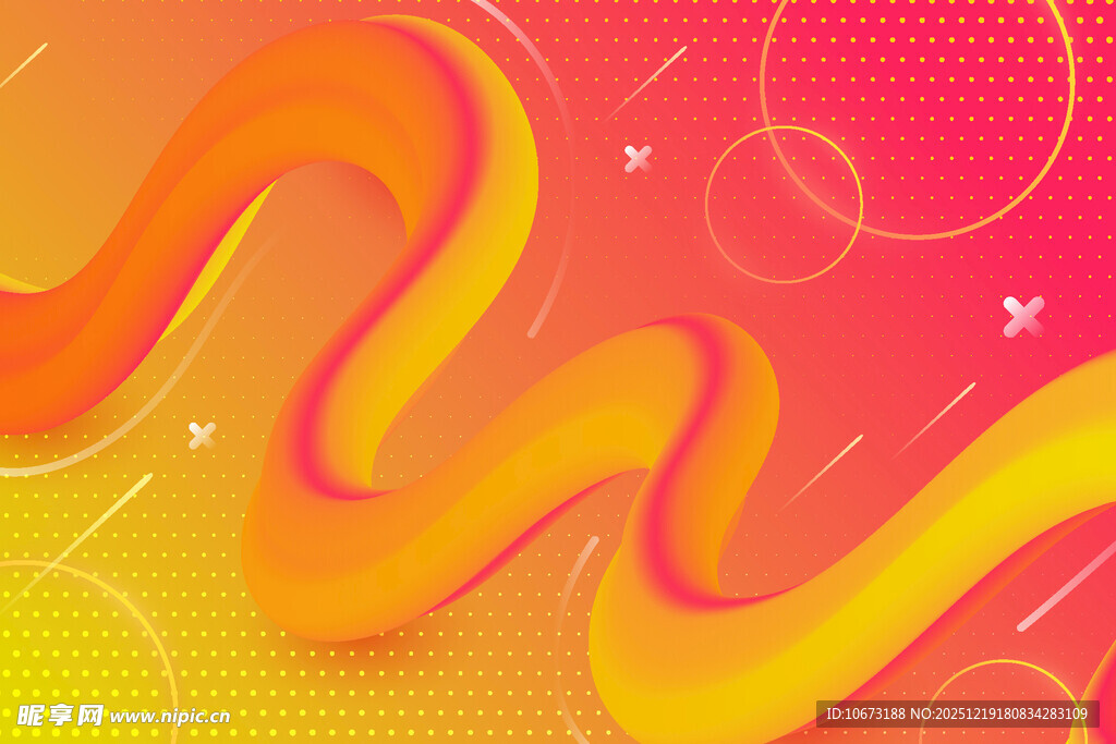 渐变动感流体抽象背景图