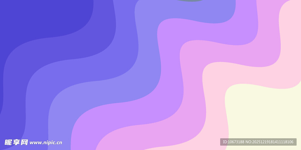 梦幻渐变波浪背景图案