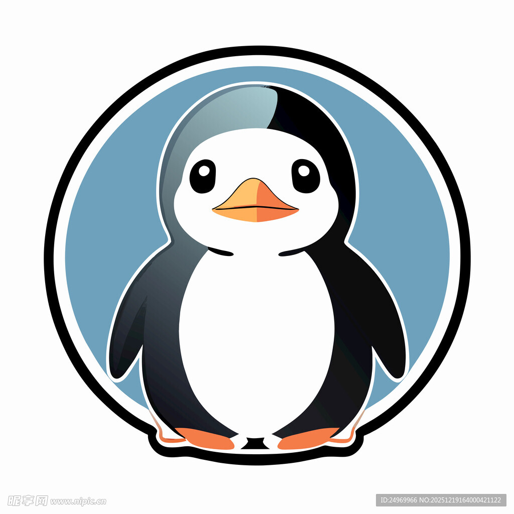 可爱企鹅卡通形象