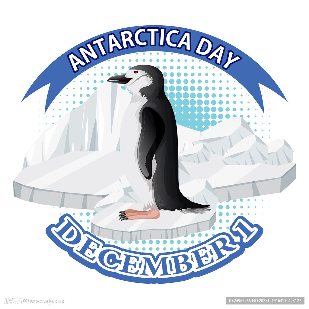 南极日企鹅主题图标