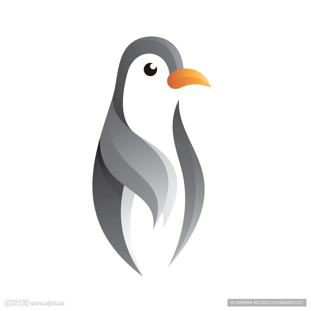 简约企鹅图标