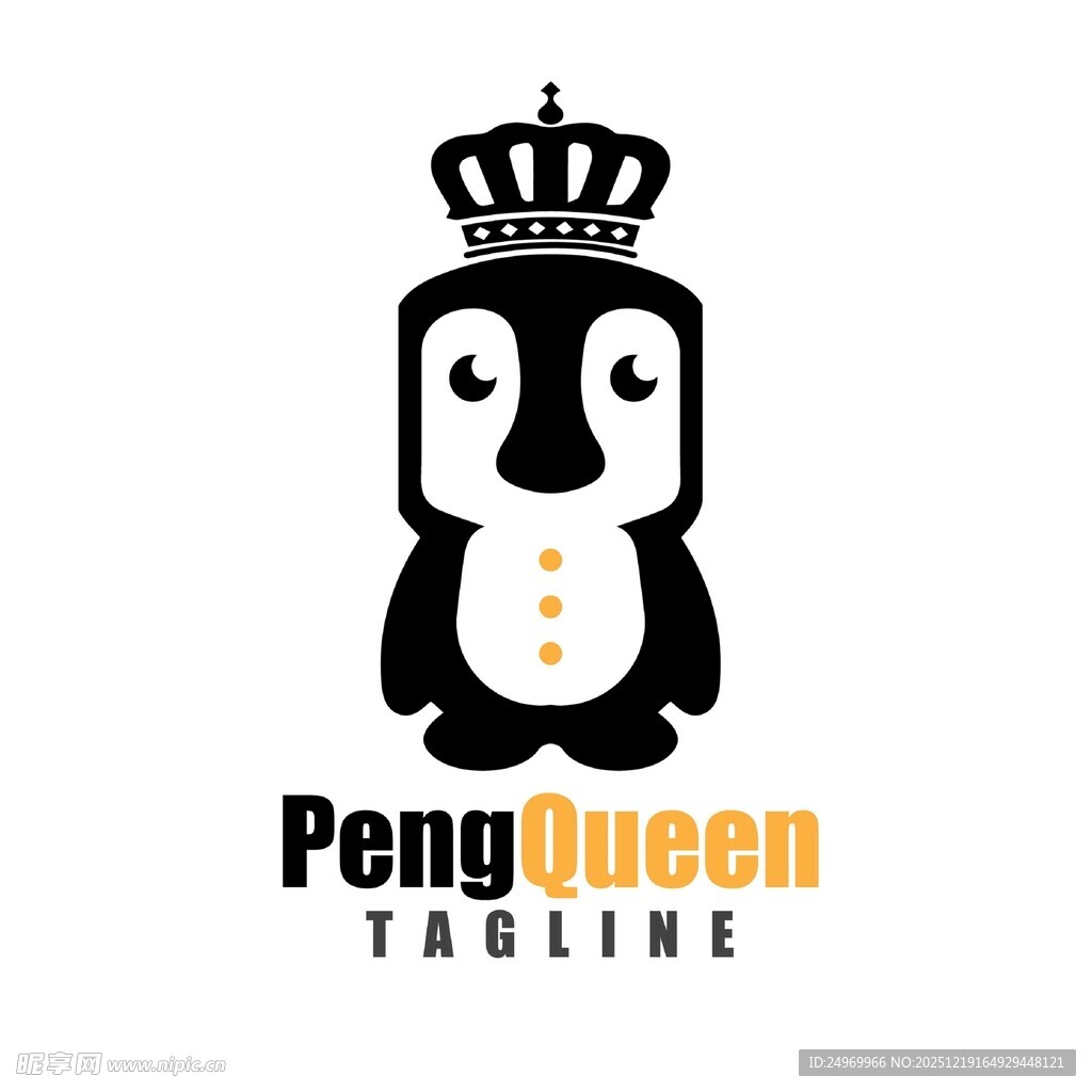 企鹅女王标志设计