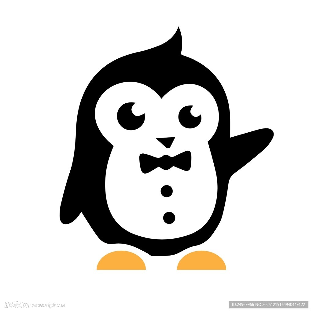 可爱企鹅卡通形象