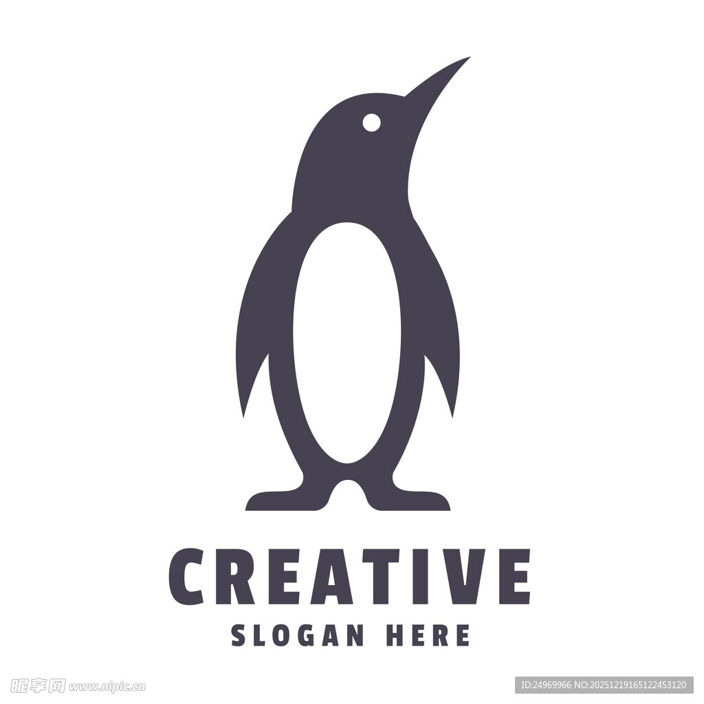 创意企鹅标志设计