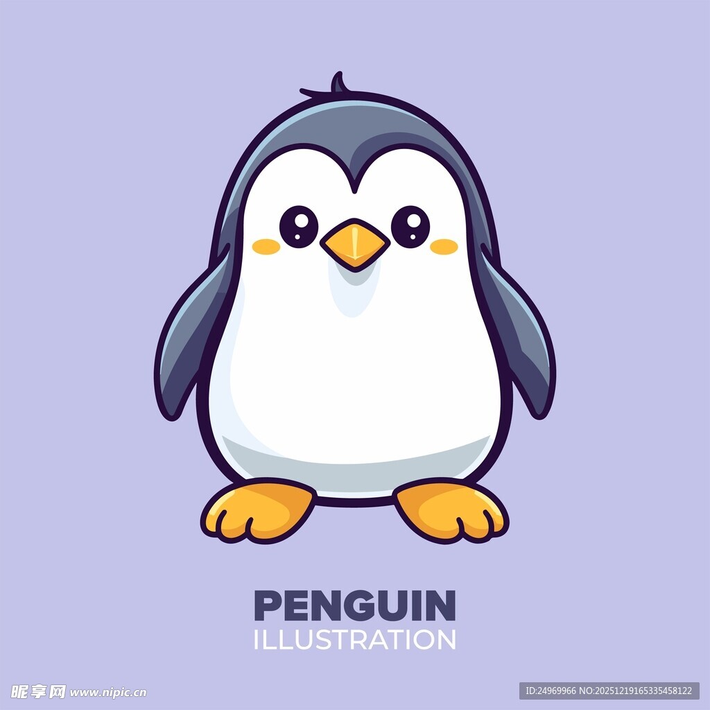 可爱卡通企鹅形象