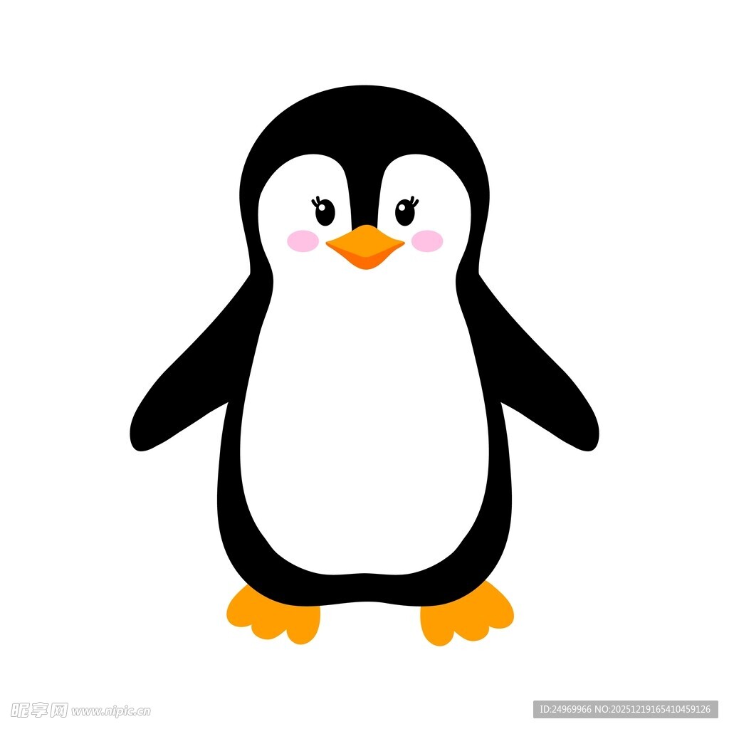 可爱卡通企鹅形象