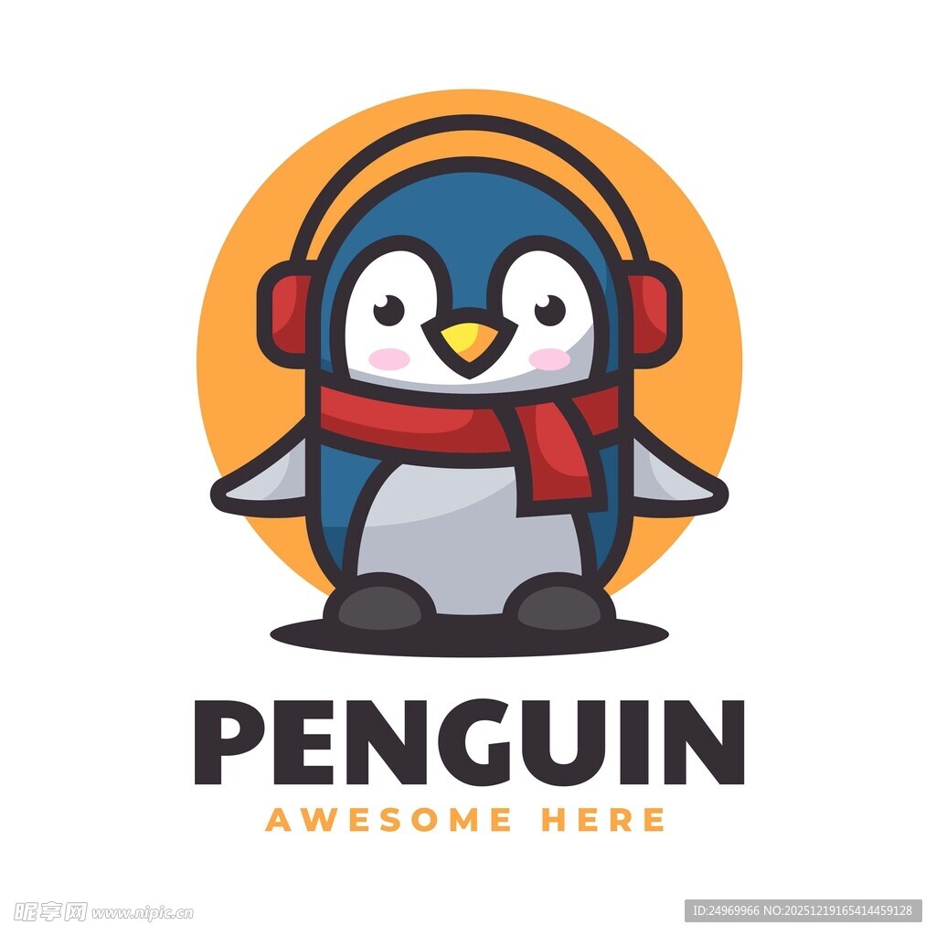 企鹅音乐标志设计